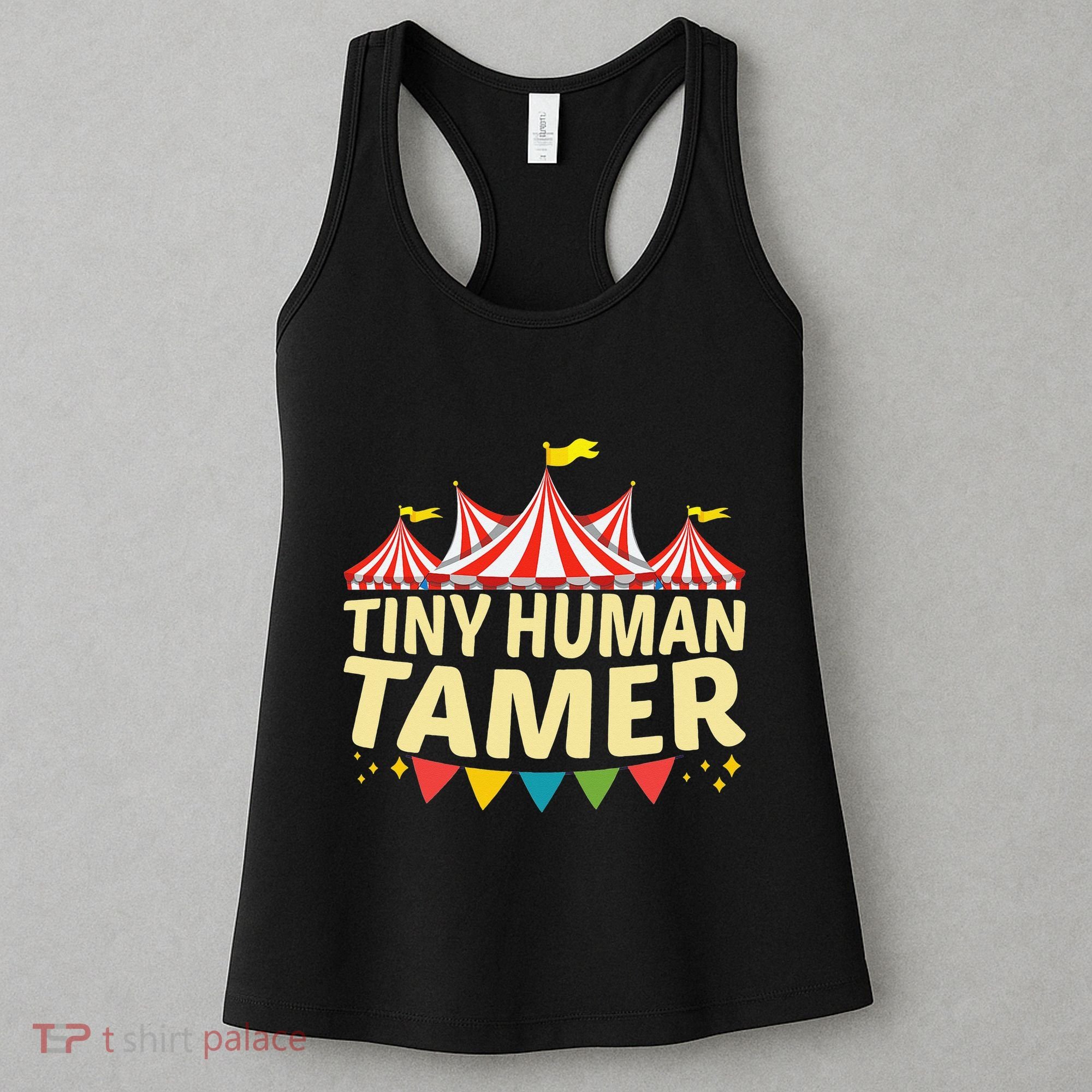 Tiny Human Tamer Funny Aesthetic Circus Art Carnival Women's Tank Top