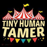 Tiny Human Tamer Funny Aesthetic Circus Art Carnival Toddler Hoodie thumb 2