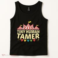 Tiny Human Tamer Funny Aesthetic Circus Art Carnival Tank Top thumb 2