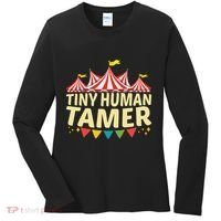 Tiny Human Tamer Funny Aesthetic Circus Art Carnival Women's Long Sleeve Shirt thumb 0