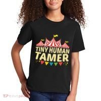 Tiny Human Tamer Funny Aesthetic Circus Art Carnival Kids T-Shirt thumb 2