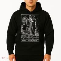 The Hermit Tarot Card Gothic Halloween Grim Reaper Hoodie thumb 2