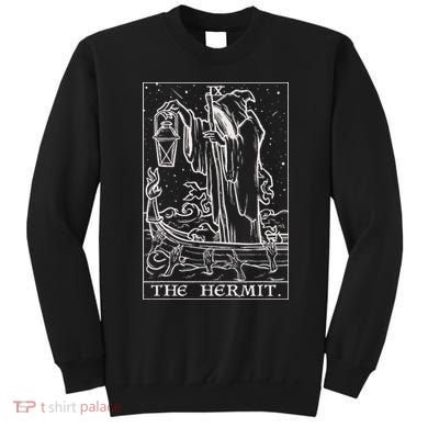 The Hermit Tarot Card Gothic Halloween Grim Reaper Sweatshirt