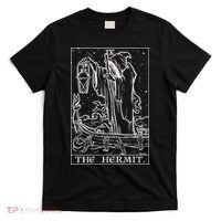 The Hermit Tarot Card Gothic Halloween Grim Reaper T-Shirt thumb 0