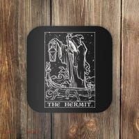 The Hermit Tarot Card Gothic Halloween Grim Reaper Coaster thumb 0