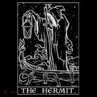 The Hermit Tarot Card Gothic Halloween Grim Reaper Women's Hoodie thumb 2