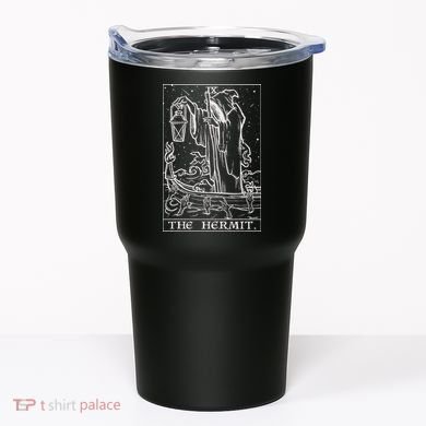 The Hermit Tarot Card Gothic Halloween Grim Reaper Tumbler