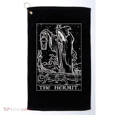 The Hermit Tarot Card Gothic Halloween Grim Reaper Golf Towel