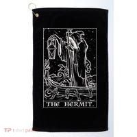 The Hermit Tarot Card Gothic Halloween Grim Reaper Golf Towel thumb 0