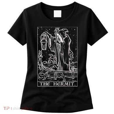 The Hermit Tarot Card Gothic Halloween Grim Reaper Women's T-Shirt