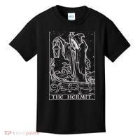 The Hermit Tarot Card Gothic Halloween Grim Reaper Kids T-Shirt thumb 0