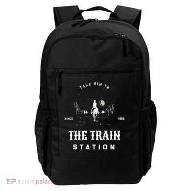 Take Him To The Train Station Backpack