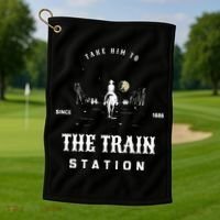 Take Him To The Train Station Golf Towel thumb 1