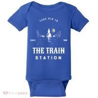 Take Him To The Train Station Baby Bodysuit thumb 0