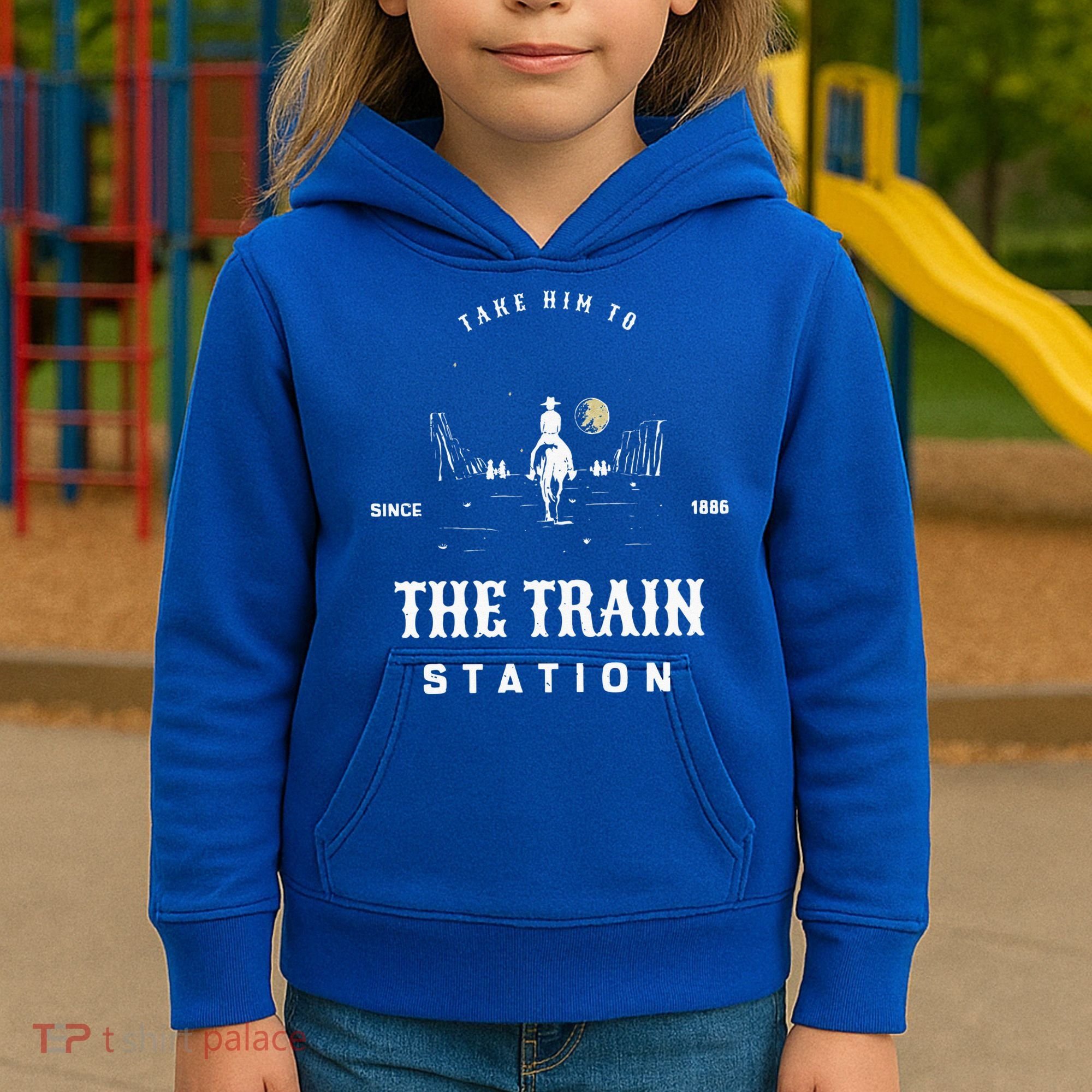 Take Him To The Train Station Kids Hoodie
