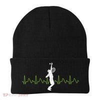 Tennis Heartbeat Tennis Player Gift Beanie thumb 0