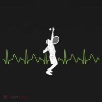 Tennis Heartbeat Tennis Player Gift Women's Hoodie thumb 2