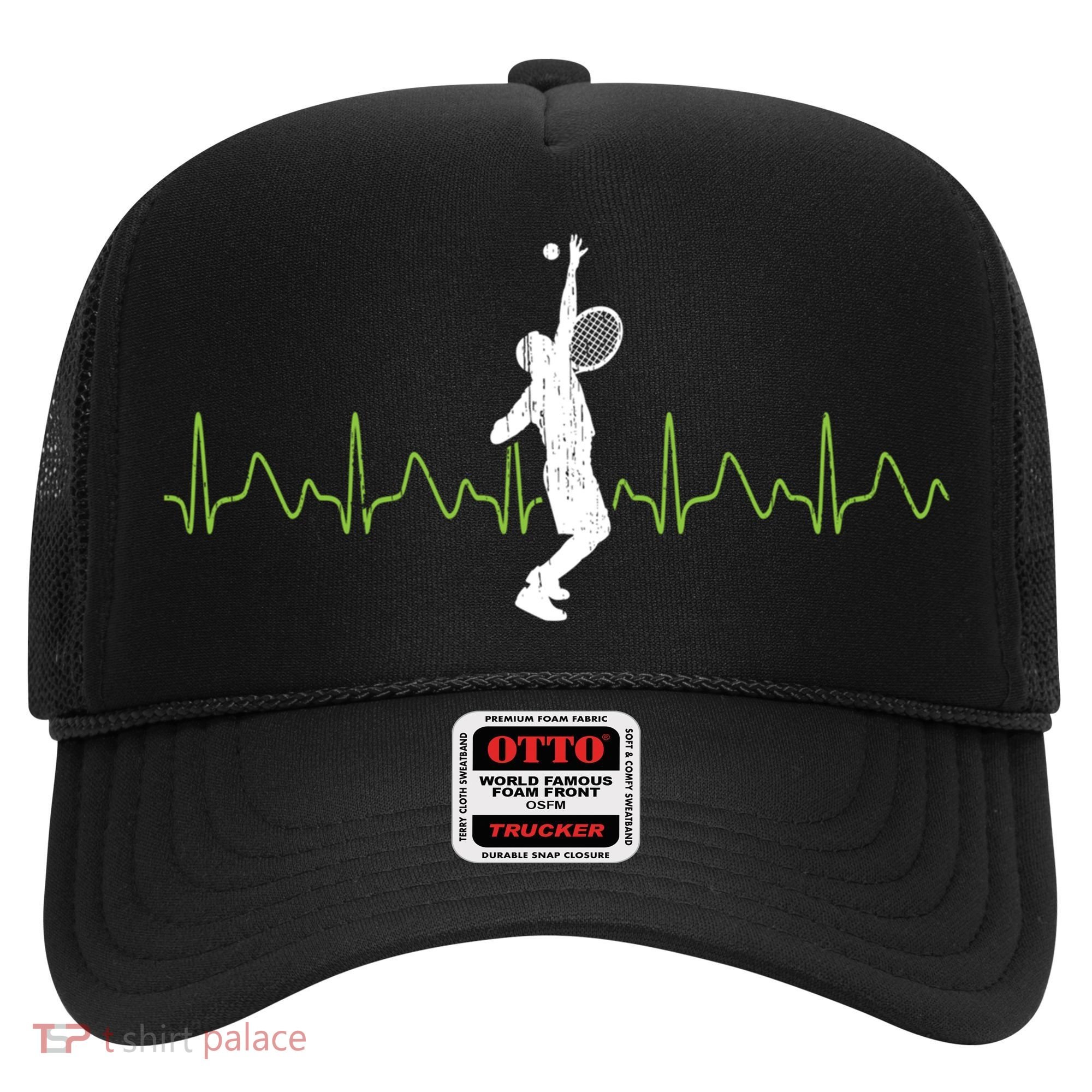 Tennis Heartbeat Tennis Player Gift Hat