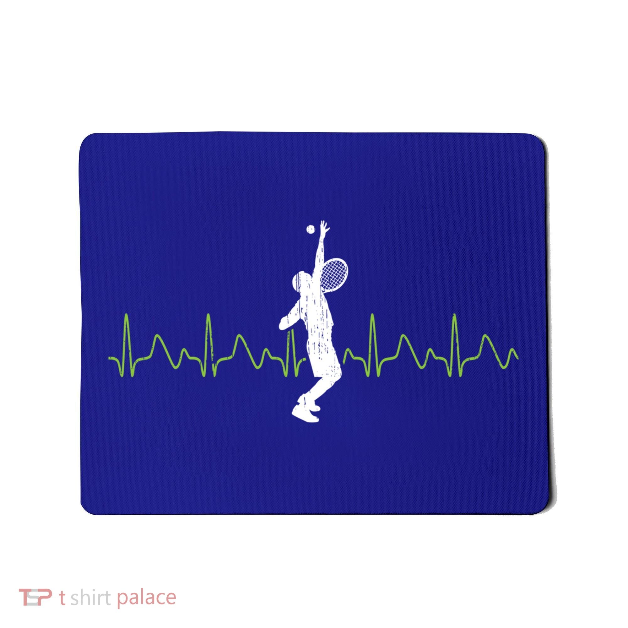 Tennis Heartbeat Tennis Player Gift Mousepad