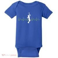 Tennis Heartbeat Tennis Player Gift Baby Bodysuit thumb 0