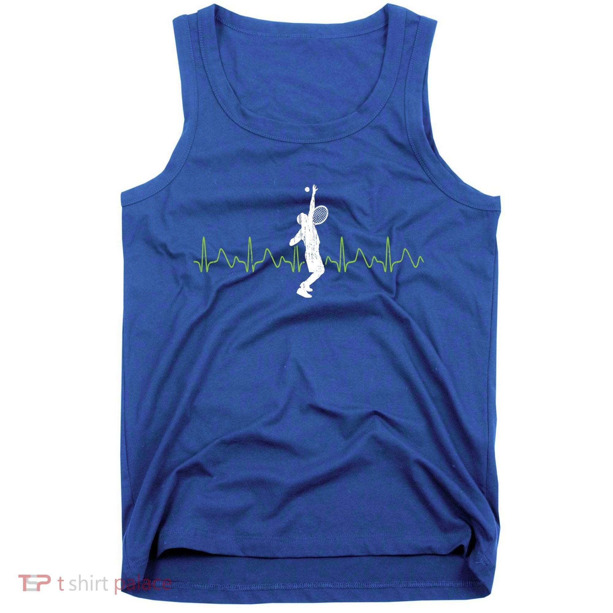 Tennis Heartbeat Tennis Player Gift Tank Top