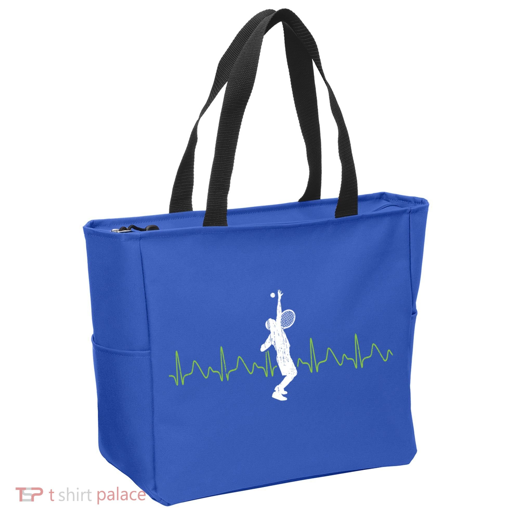Tennis Heartbeat Tennis Player Gift Tote Bag