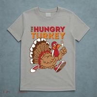 The Hungry Turkey Funny Thanksgiving T-Shirt thumb 5