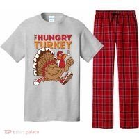 The Hungry Turkey Funny Thanksgiving Pajama Set thumb 0