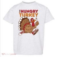 The Hungry Turkey Funny Thanksgiving Toddler T-Shirt thumb 0