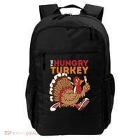 The Hungry Turkey Funny Thanksgiving Backpack thumb 0