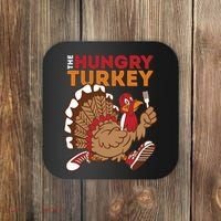 The Hungry Turkey Funny Thanksgiving Coaster thumb 0