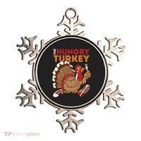 The Hungry Turkey Funny Thanksgiving Ornament thumb 0