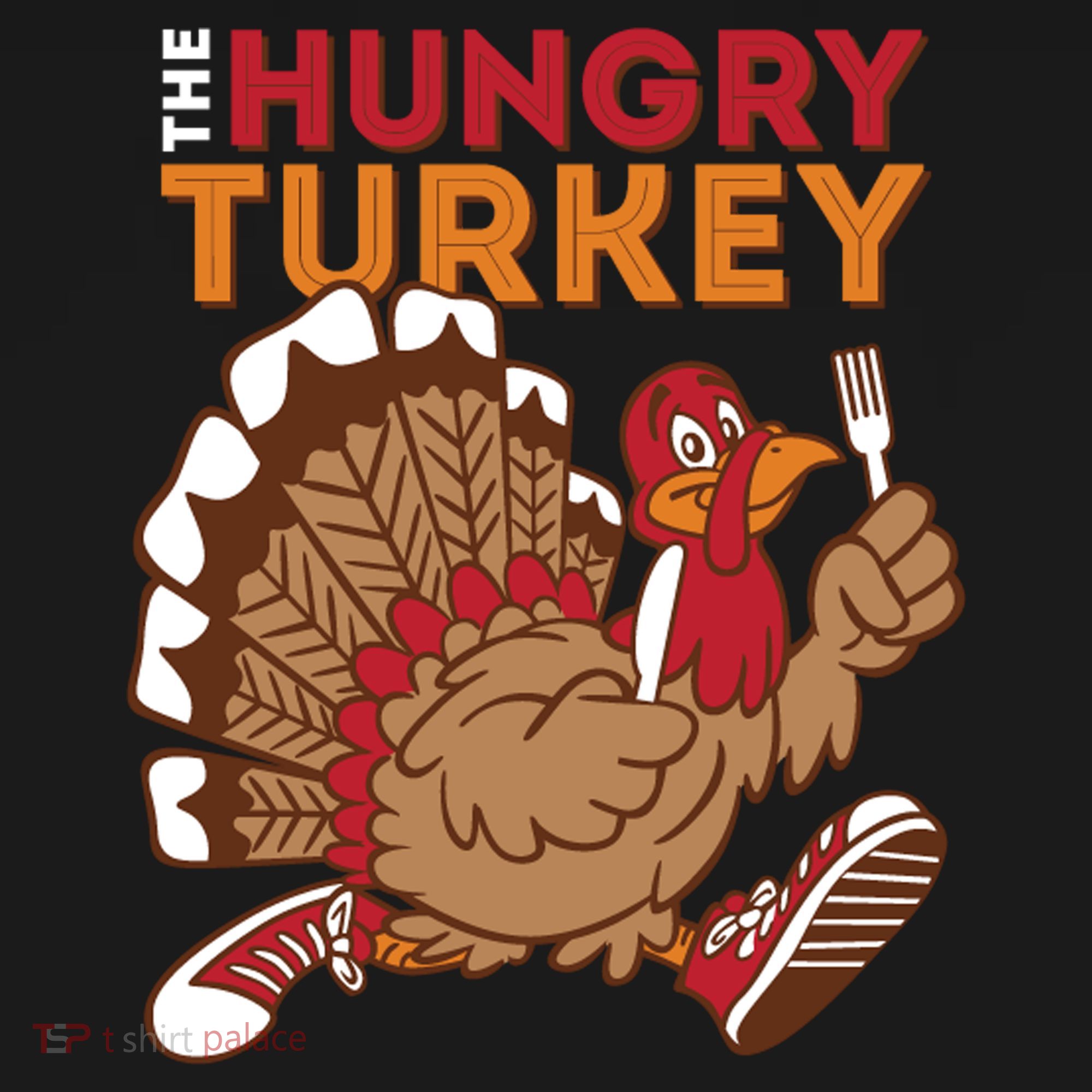 The Hungry Turkey Funny Thanksgiving Women's Tank Top