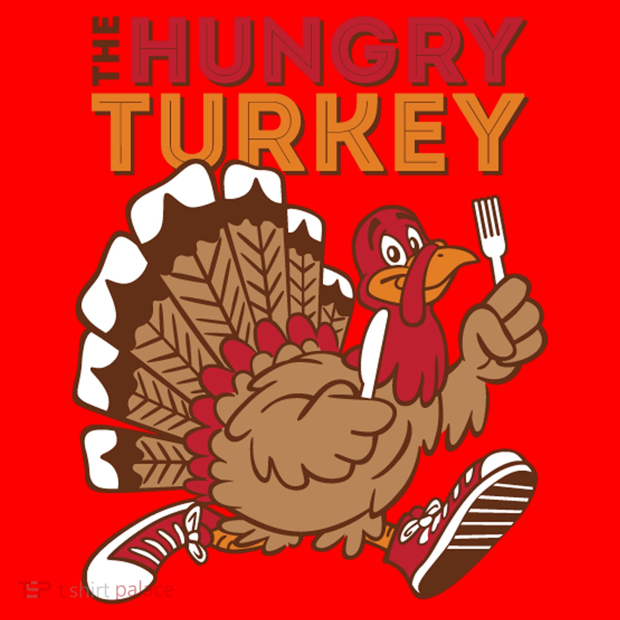 The Hungry Turkey Funny Thanksgiving Santa Hat