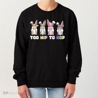 Too Hip To Hop Easter Eggs Gnome Women's Sweatshirt thumb 0