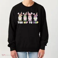 Too Hip To Hop Easter Eggs Gnome Women's Sweatshirt thumb 0