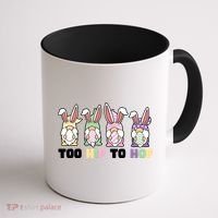 Too Hip To Hop Easter Eggs Gnome Coffee Mug thumb 1