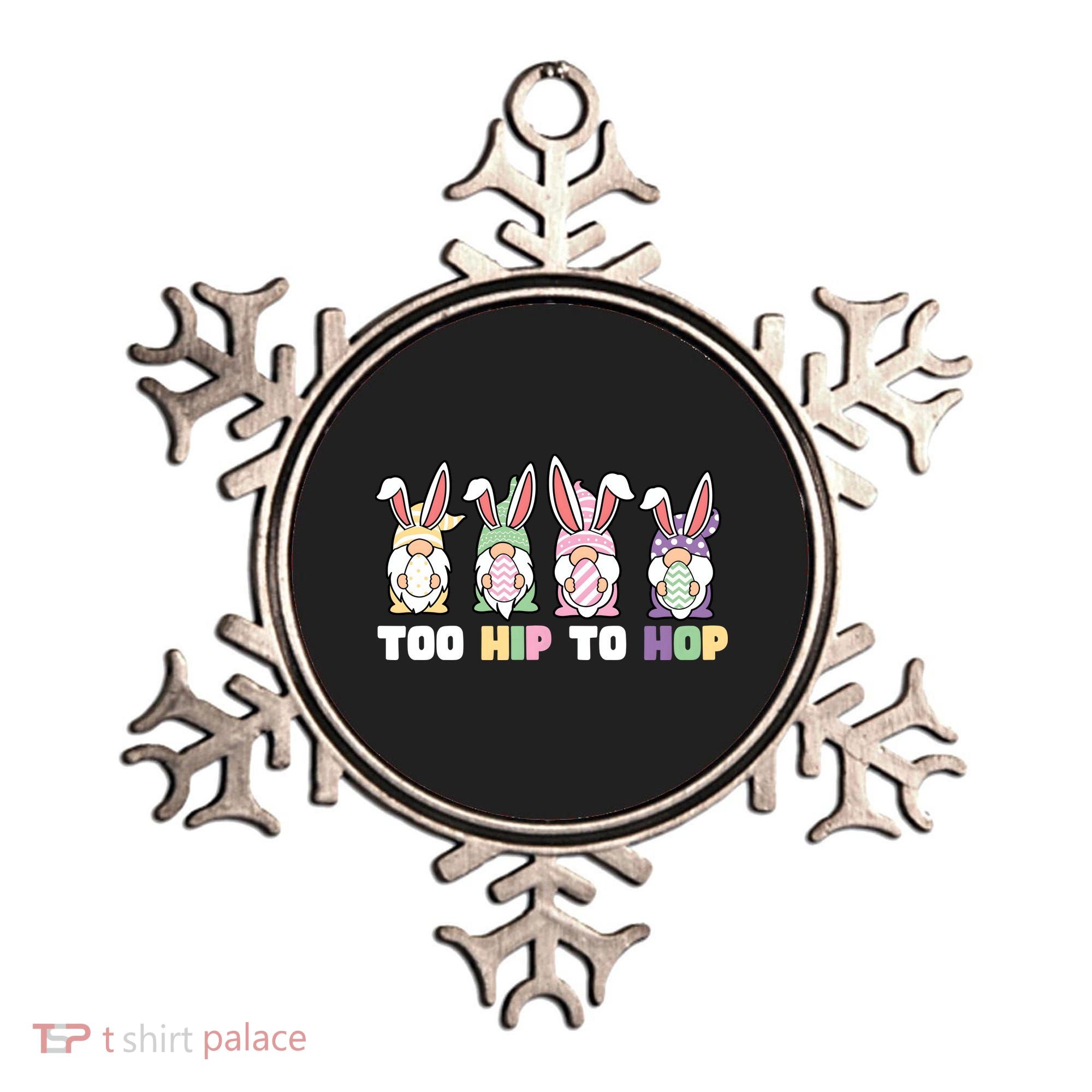 Too Hip To Hop Easter Eggs Gnome Ornament