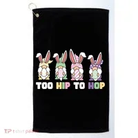 Too Hip To Hop Easter Eggs Gnome Golf Towel thumb 0