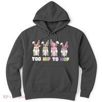 Too Hip To Hop Easter Eggs Gnome Hoodie thumb 0