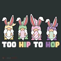 Too Hip To Hop Easter Eggs Gnome Hoodie thumb 7