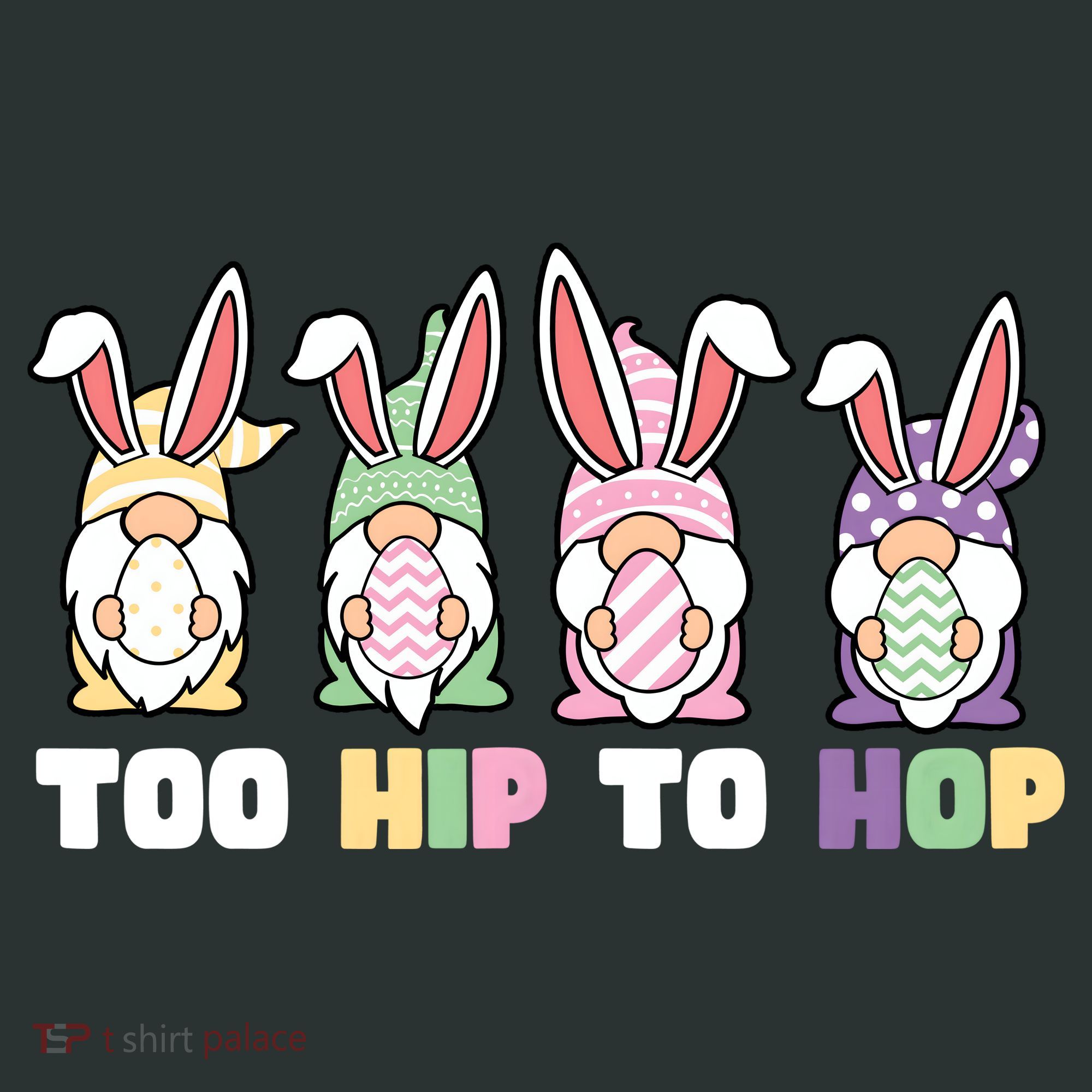 Too Hip To Hop Easter Eggs Gnome Sweatshirt
