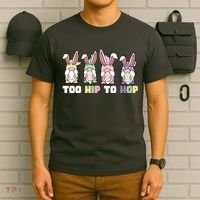 Too Hip To Hop Easter Eggs Gnome T-Shirt thumb 6