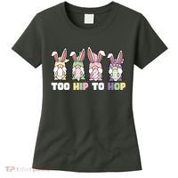 Too Hip To Hop Easter Eggs Gnome Women's T-Shirt thumb 0