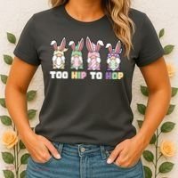 Too Hip To Hop Easter Eggs Gnome Women's T-Shirt thumb 2