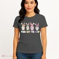 Too Hip To Hop Easter Eggs Gnome Women's T-Shirt thumb 4