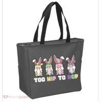 Too Hip To Hop Easter Eggs Gnome Tote Bag thumb 2