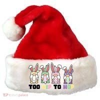 Too Hip To Hop Easter Eggs Gnome Santa Hat thumb 0