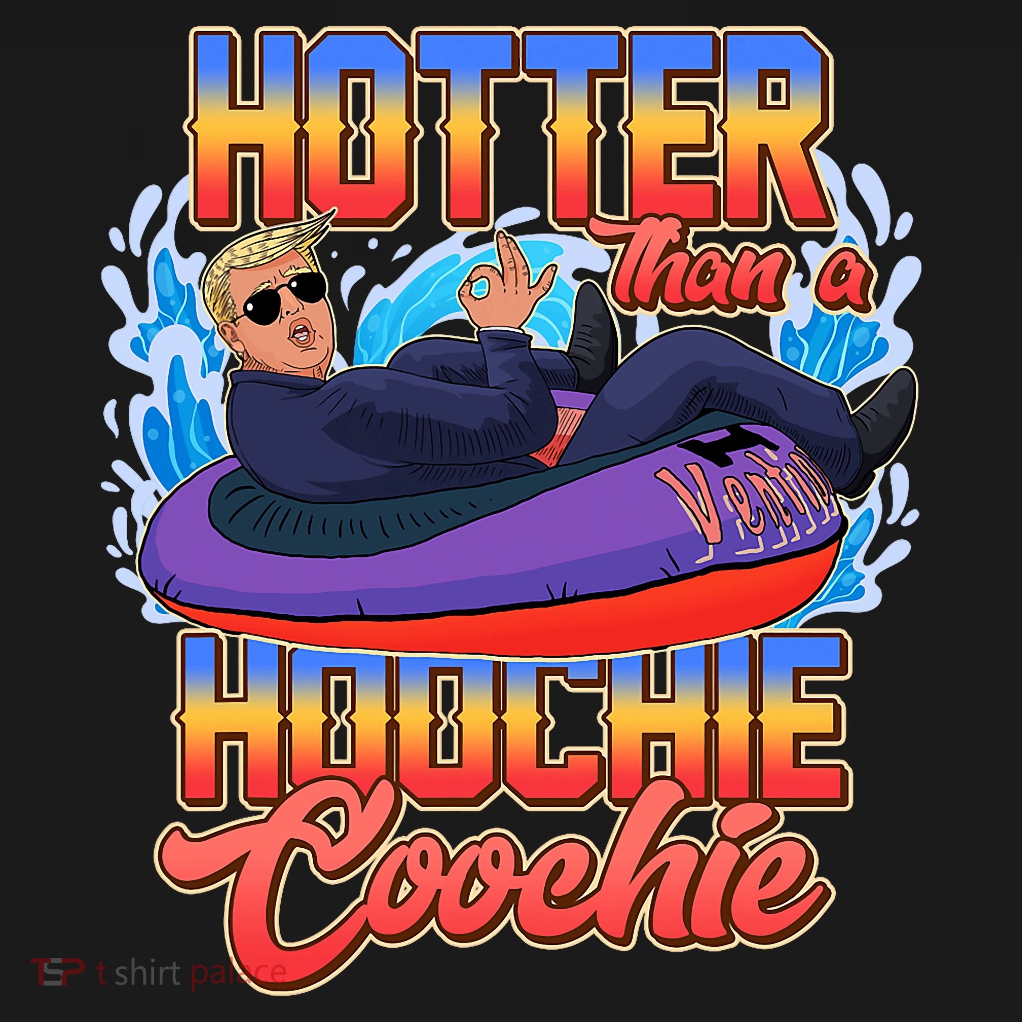 Trump Hotter Than A Hoochie Coochie Funny Backpack