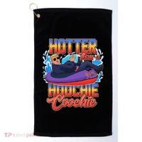 Trump Hotter Than A Hoochie Coochie Funny Golf Towel thumb 0